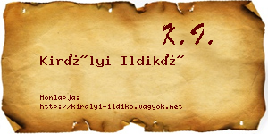 Királyi Ildikó névjegykártya